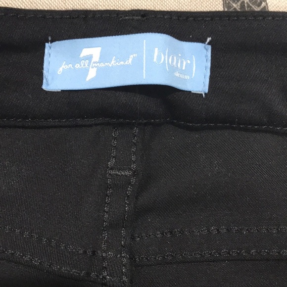 7 For All Mankind Flocked Floral Skinny Jeans - Picture 6 of 11